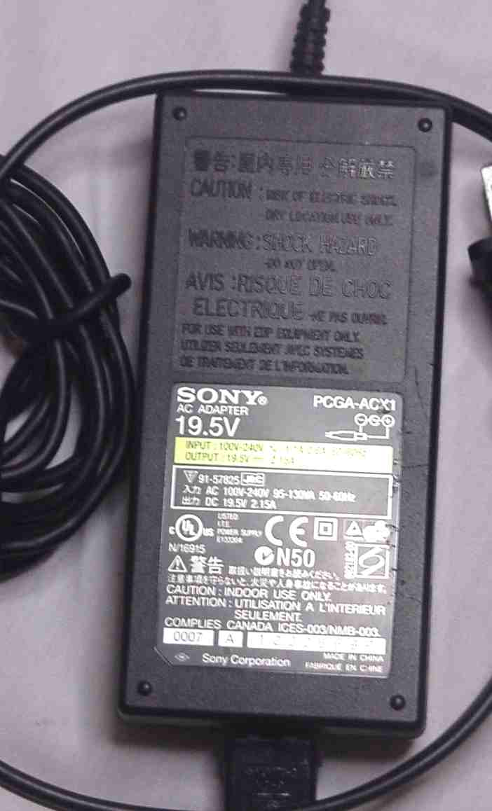 SONY PCGAACX1 power supply